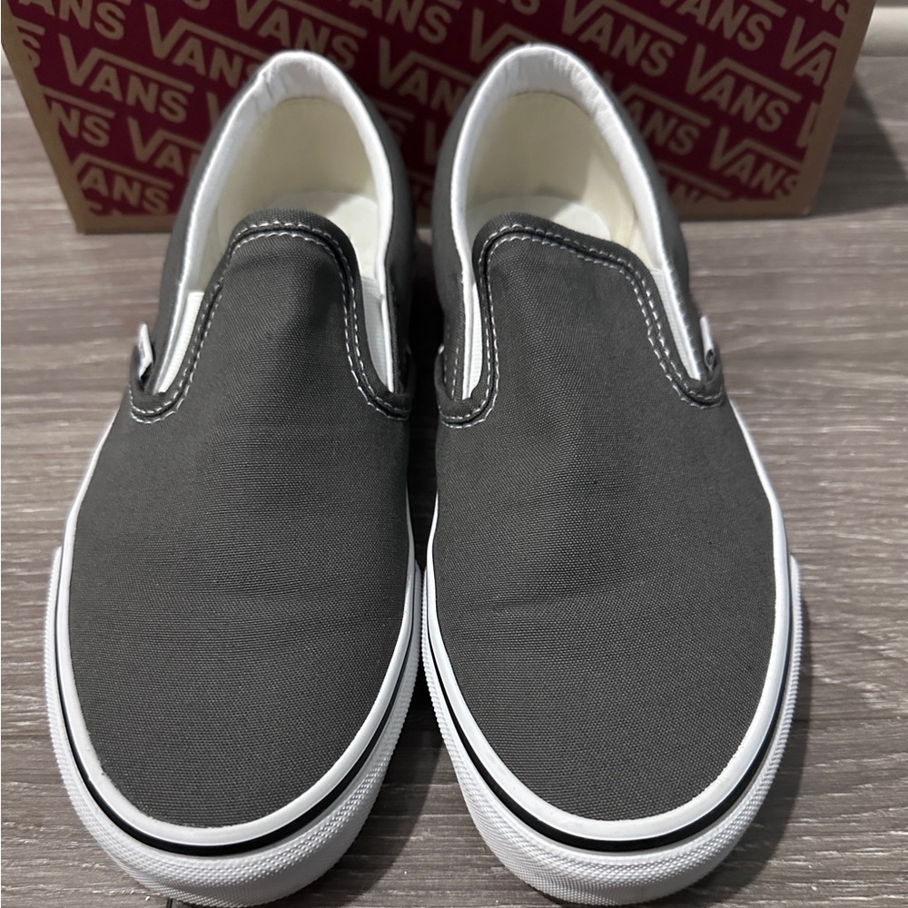 Vans Charcoal Slip-On Shoes